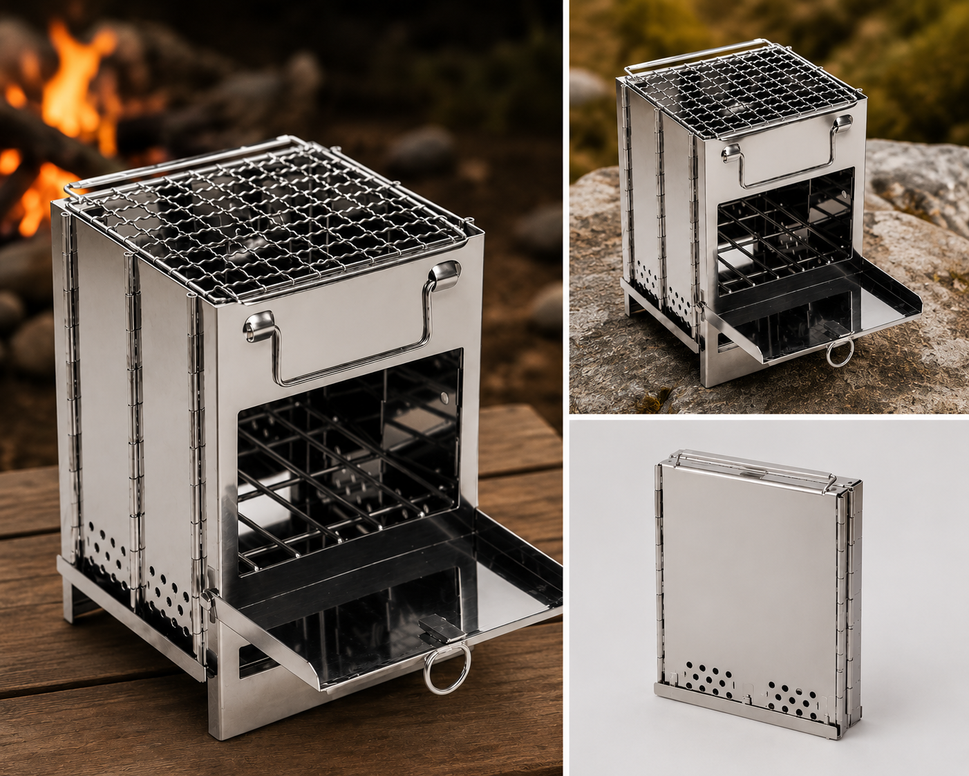 IronTrail Folding Wood-Burning Camp Stove